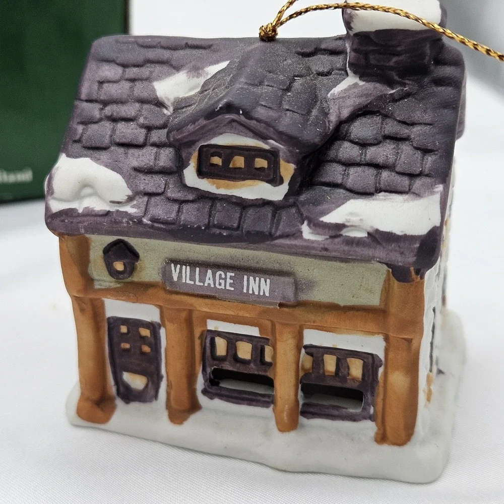 DICKENS VILLAGE‎ BELL Christmas Ornament LIGHT Covers Porcelain Holiday Decor